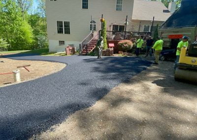 Custom new driveway paving project - Five Star Asphalt in PA