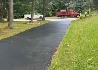 Fresh Asphalt Driveway for a Home - Five Star Asphalt in PA